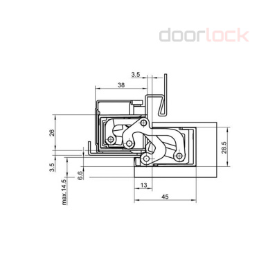 Петля SIMONSWERK Tectus TE 380 F1 (полиэфирное покрытие под матовый хром)