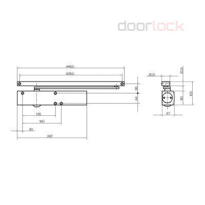 Доводчик GEZE TS5000L EN2-6