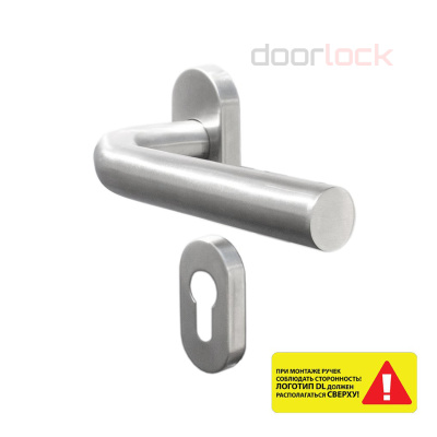Ручка DOORLOCK 040UR/F PZ    L-form Rt