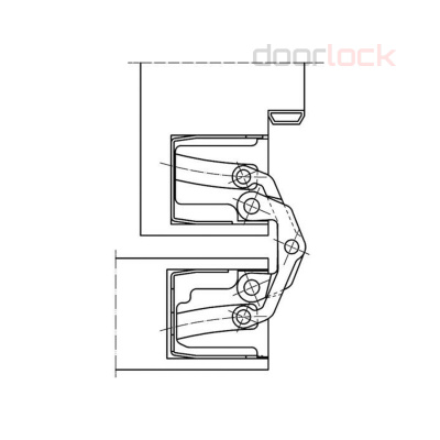 Петля SIMONSWERK TECTUS TE 540 stainless steel look (покрытие под нержавеющую сталь)