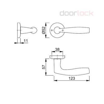Ручка HOPPE M1710RH/42K (Tokyo)