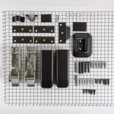 Комплект защелок NEMEF 3660/1 для 3651/1, вертикальное запирание