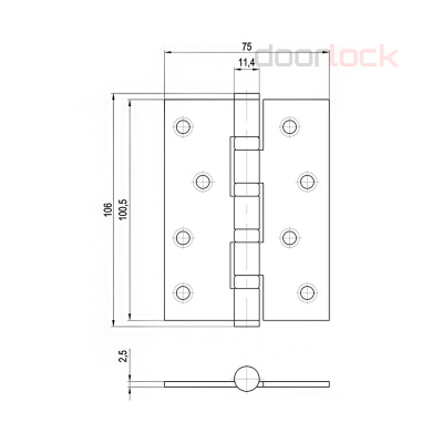 Петля DL9020-4 SC