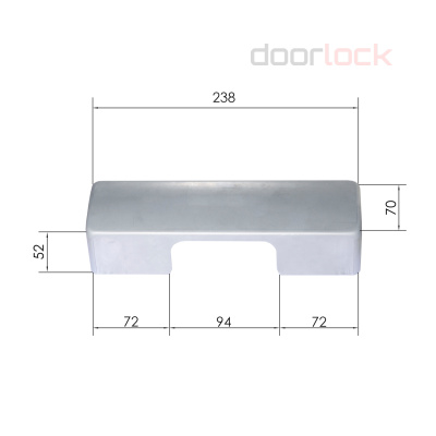 Крышка для доводчика GEZE TS2000 (под покраску)