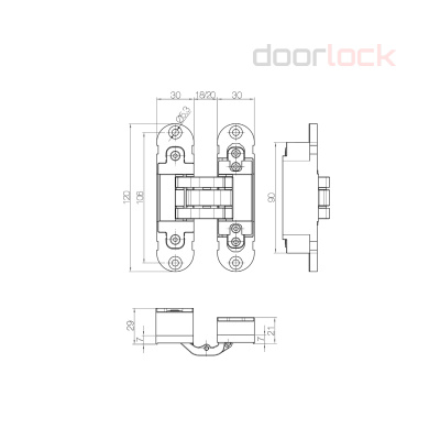 Петля IN 300 INVISACTA