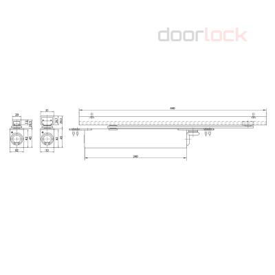 Врезной доводчик GEZE Boxer
