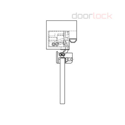 Петля SIMONSWERK Tectus TEG 310 2D 301 матовая серая/NCS S для стеклянных дверей