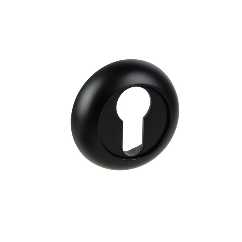 Ключевина под цилиндр DOORLOCK ES02/R/С Black черная, пара
