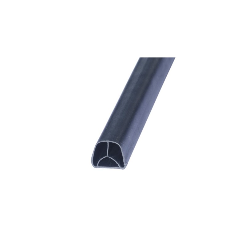 Комплект D-образного уплотнителя ИЛЬПЕА-САР на дверь (черный) 14x12.7мм (3шт.по 2100мм) самоклеящийся розничная упаковка