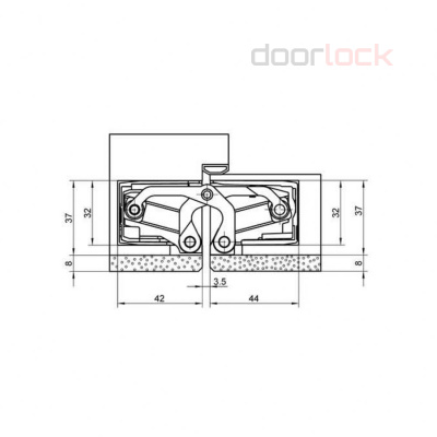 Дверная петля SIMONSWERK Tectus TE 640 3D A8