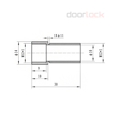Удлинитель 20 мм для огнестойких глазков DL VA14F