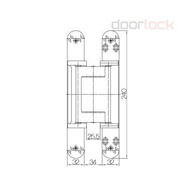 Дверная петля SIMONSWERK Tectus TE 640 3D A8